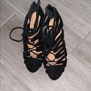 Black straps sandals